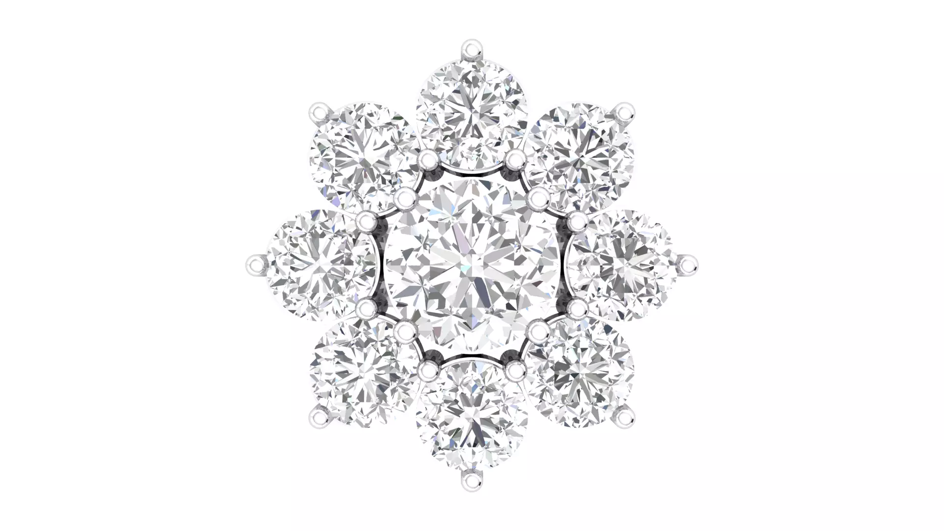 Flower Ring 3D print model_0