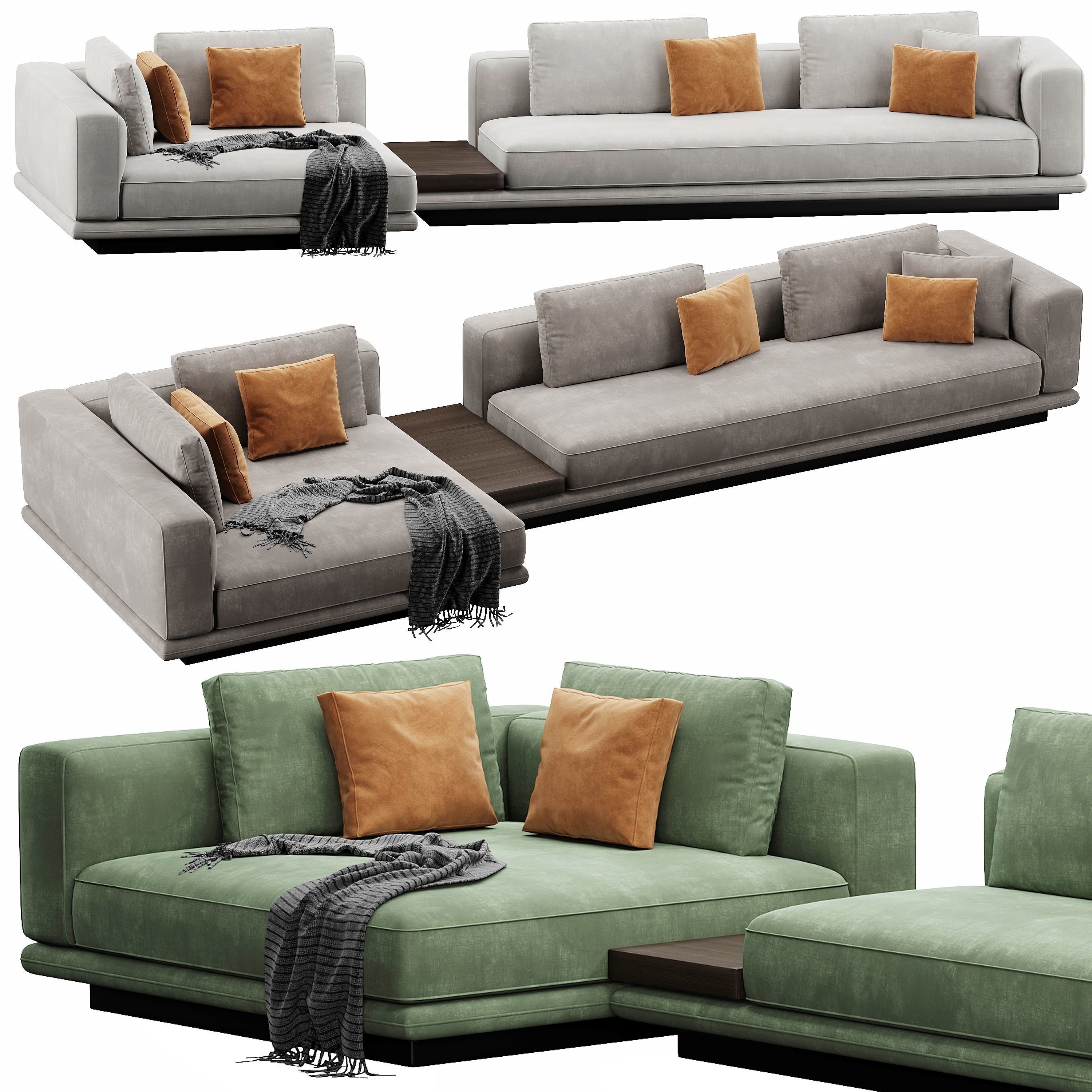 Horizonte Sofa Set 3D model_16
