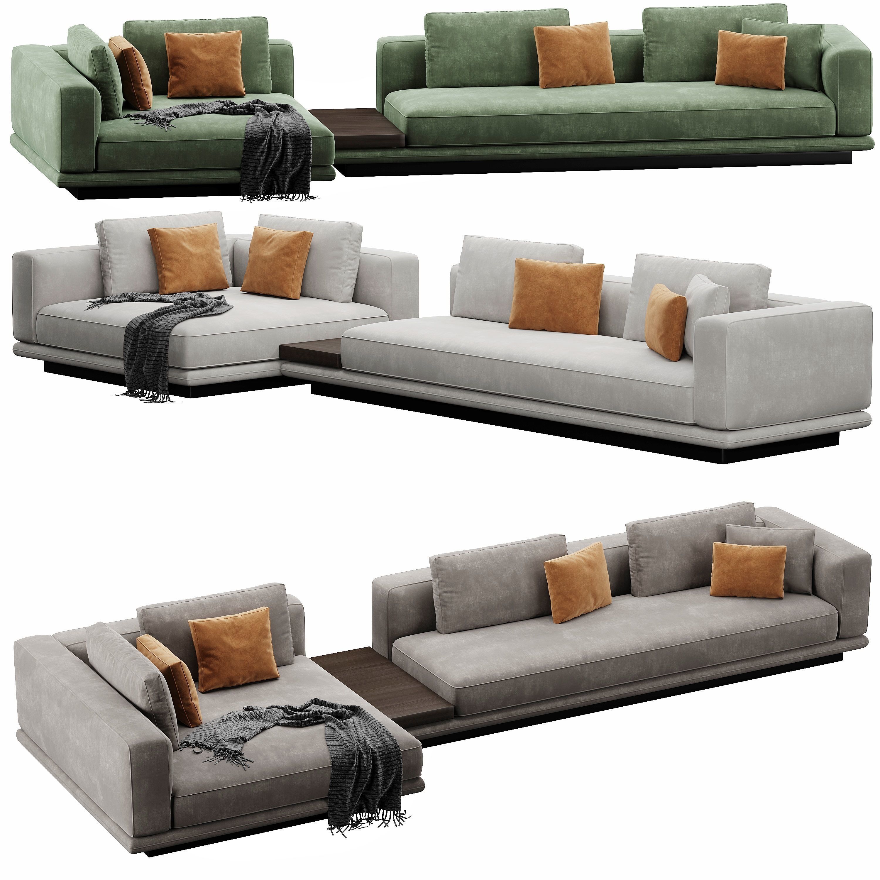 Horizonte Sofa Set 3D model_14