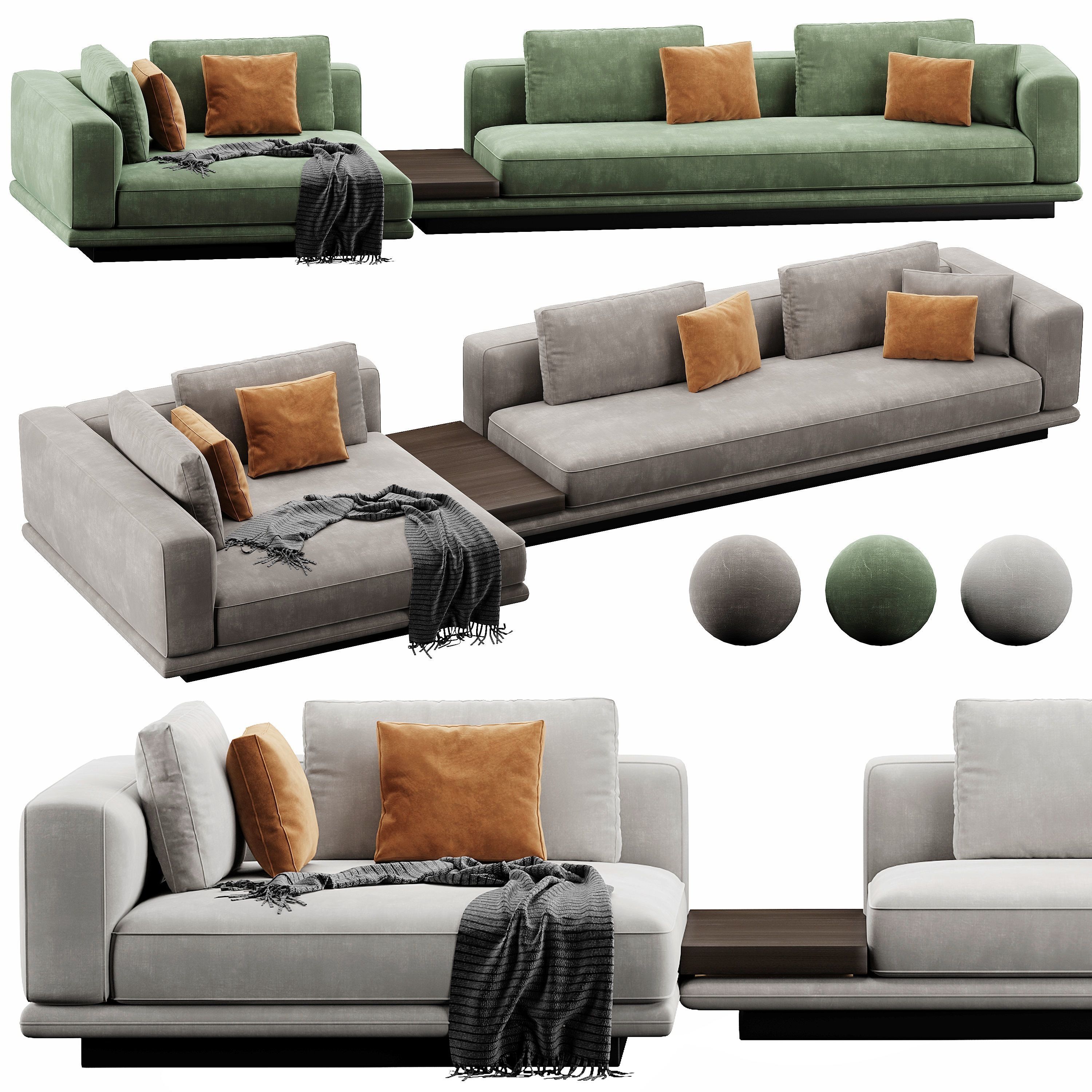Horizonte Sofa Set 3D model_1