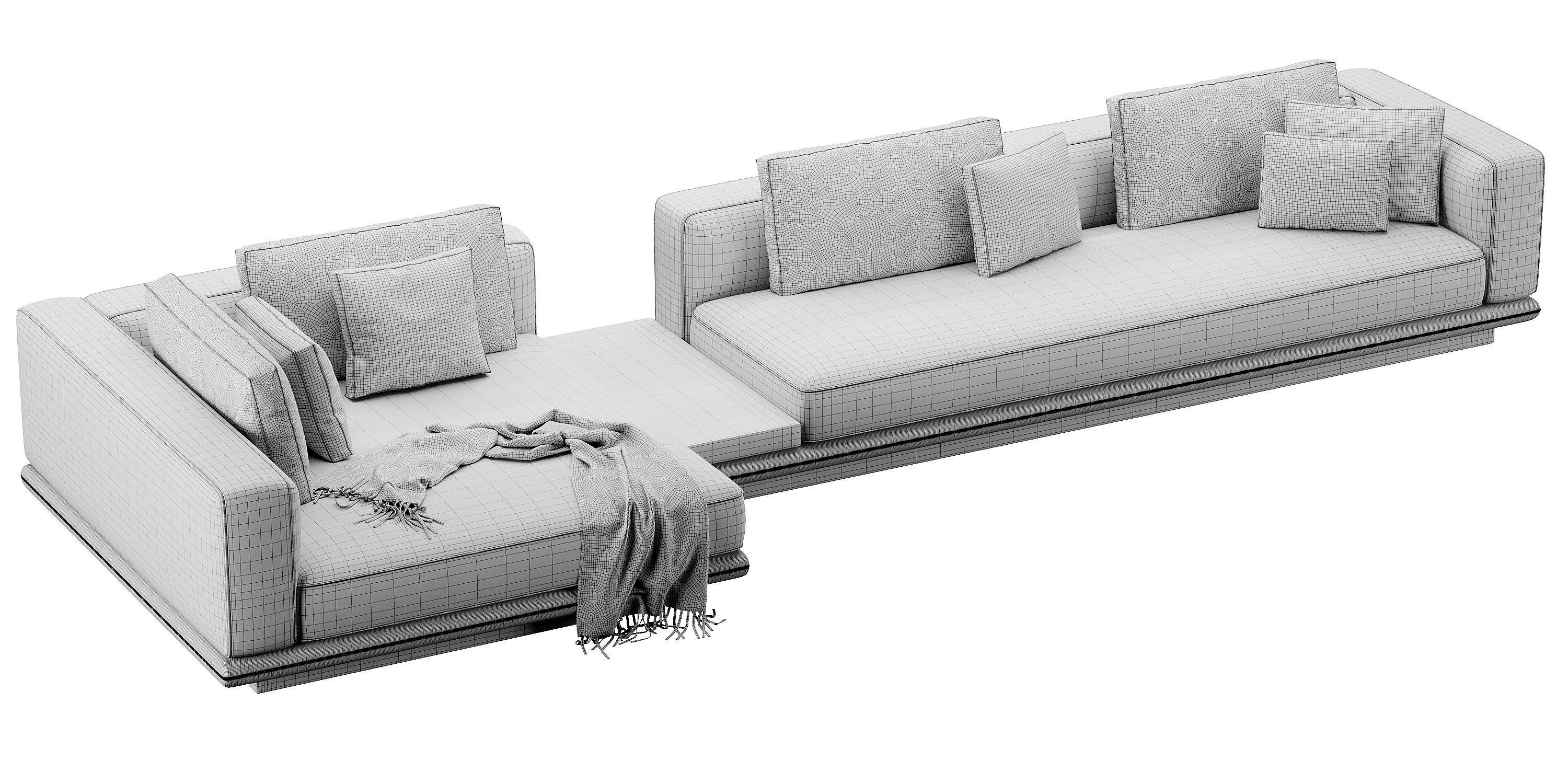 Horizonte Sofa Set 3D model_2