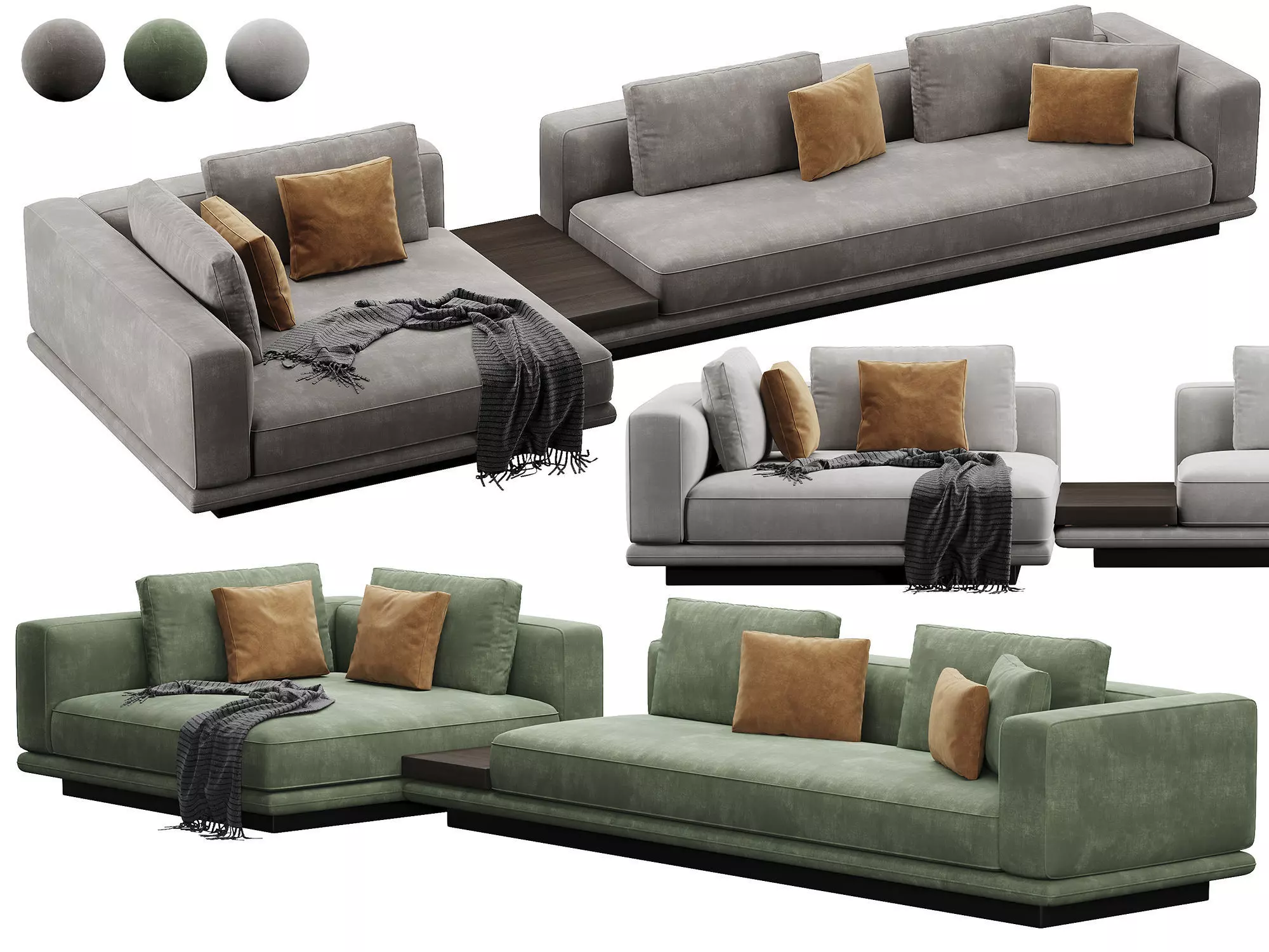 Horizonte Sofa Set 3D model_0