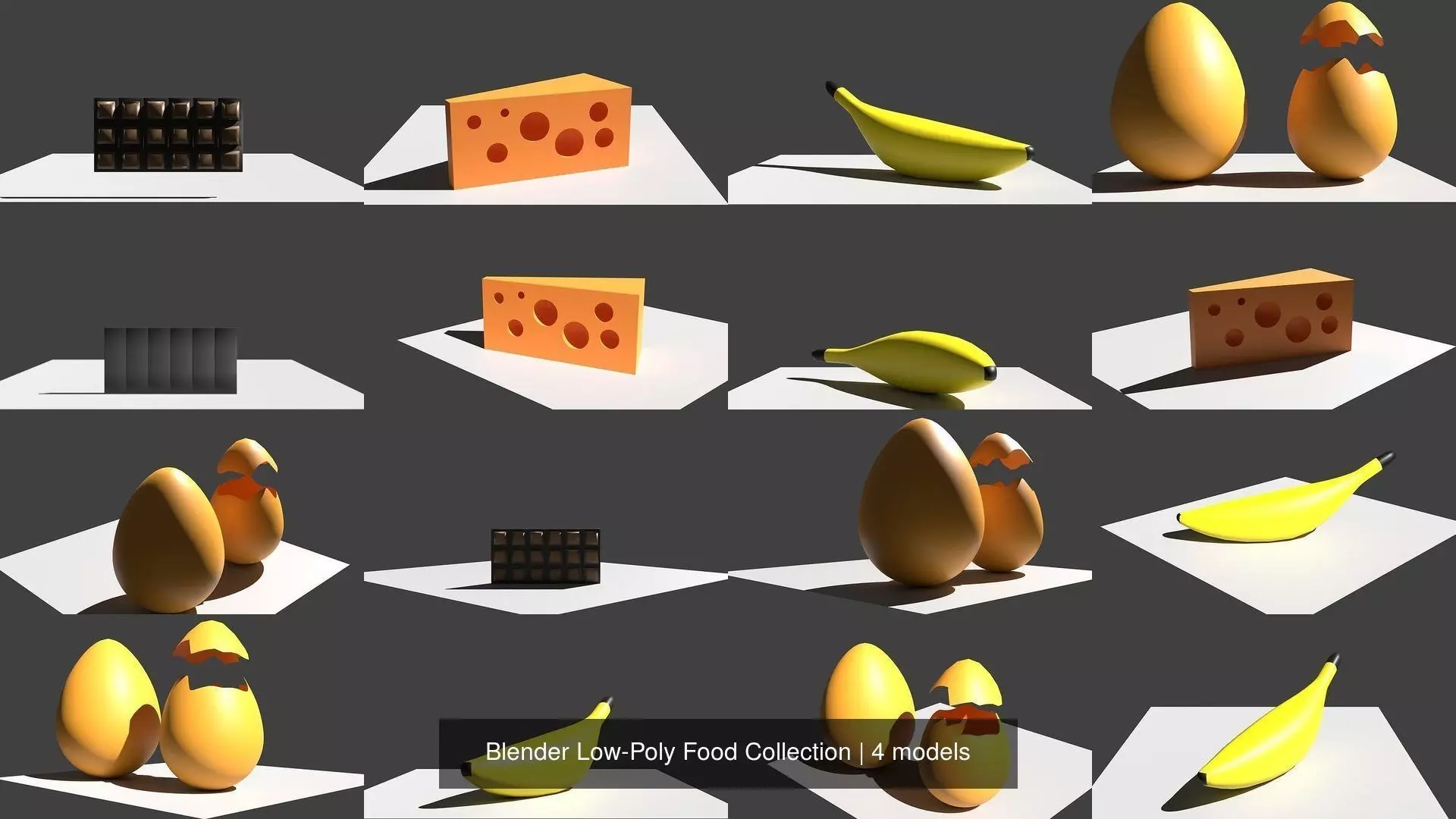 Blender Low-Poly Food Collection _0