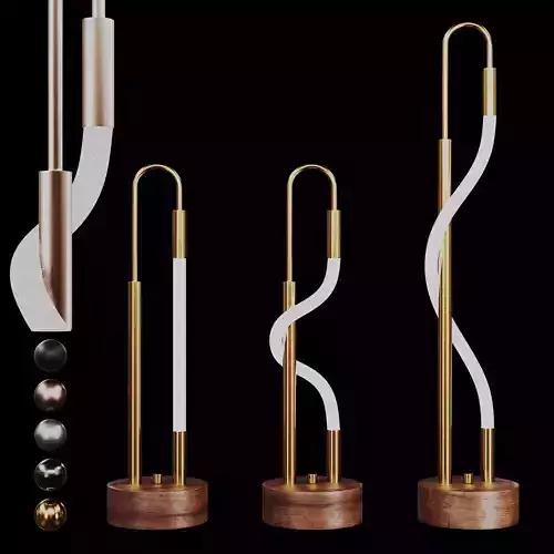 3 luke table lamp- aura- leira -3 lights -5 mat