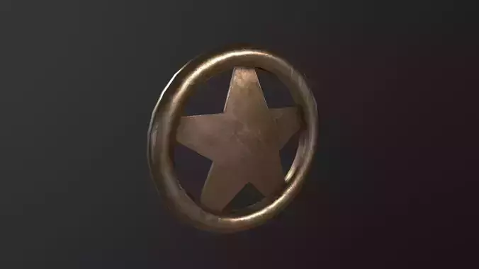 Sheriff Badge 3D Model