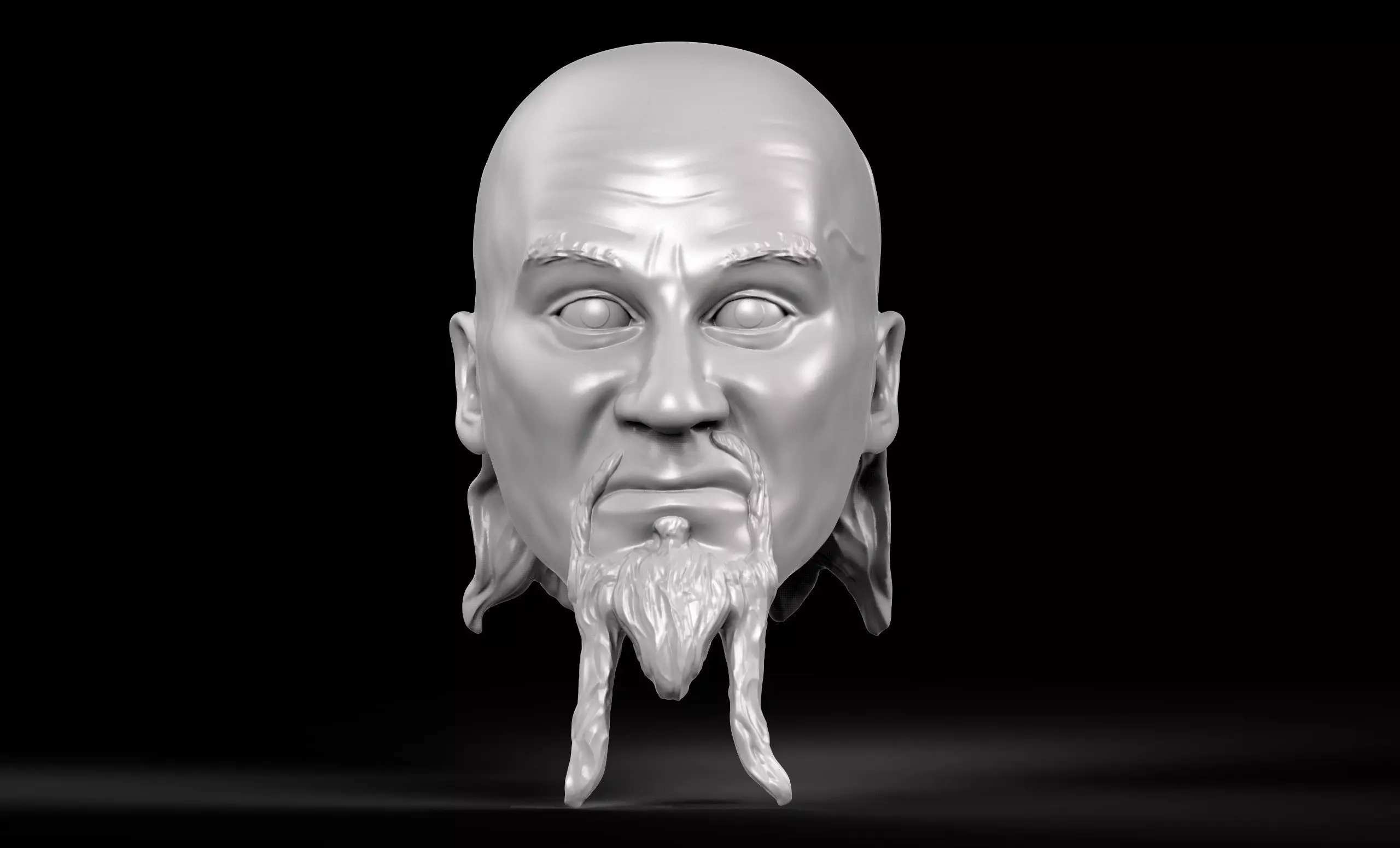 Damien Demento 3D printable action figure head 3D print model