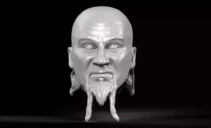 Damien Demento 3D printable action figure head