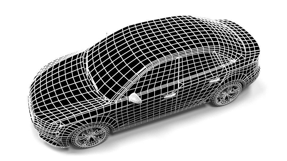 AUDI A3 SEDAN 2017 Low-poly 3D model_5