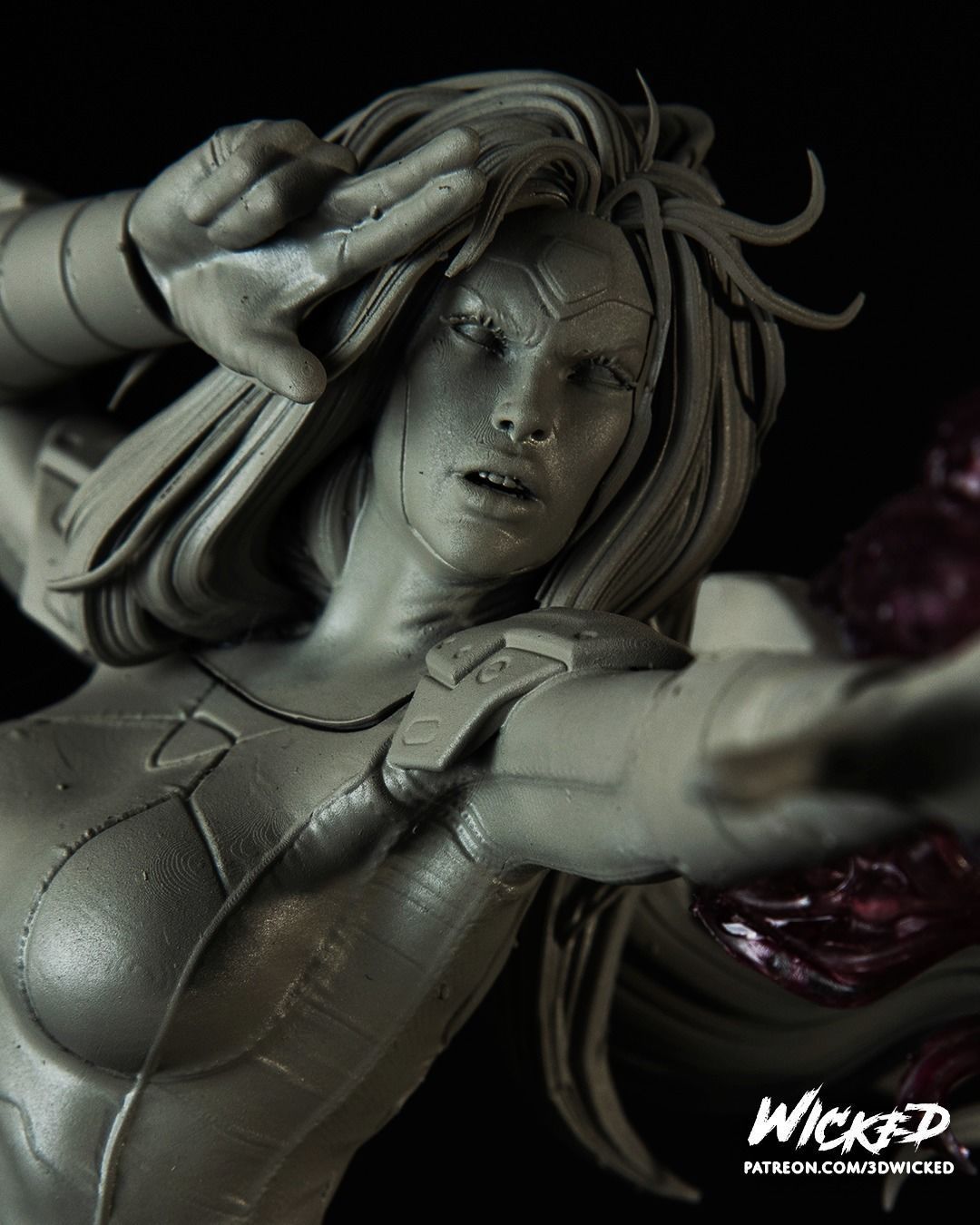 Wicked Marvel Jean Grey and Cyclops DIORAMA COMPLETE 3D print model_12