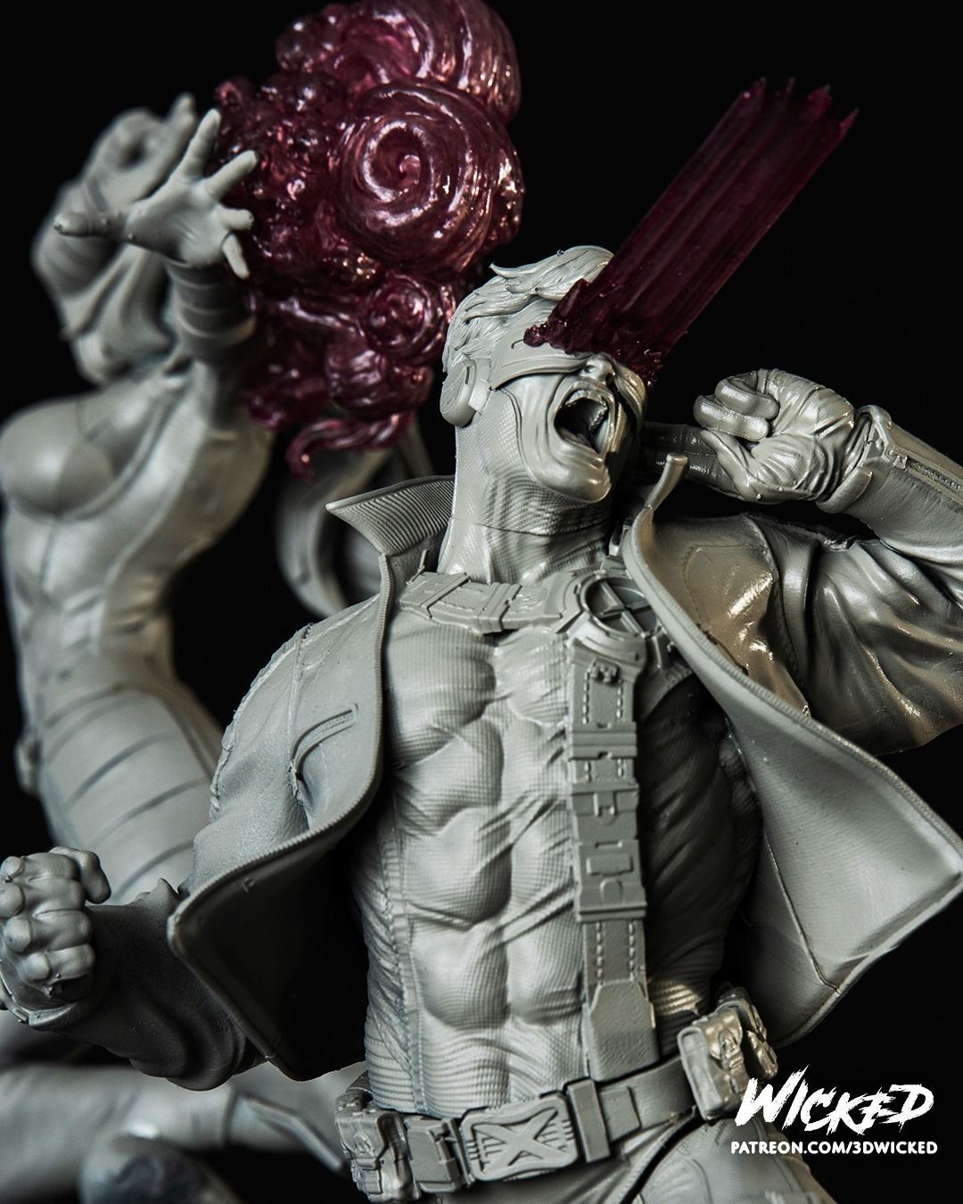 Wicked Marvel Jean Grey and Cyclops DIORAMA COMPLETE 3D print model_9