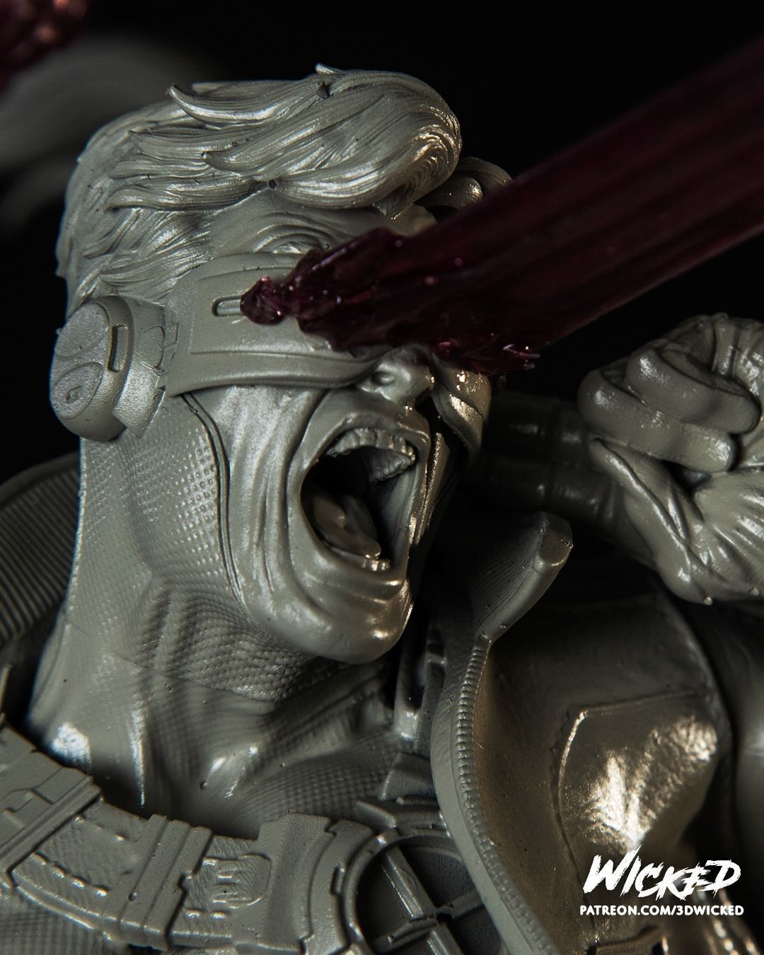 Wicked Marvel Jean Grey and Cyclops DIORAMA COMPLETE 3D print model_11