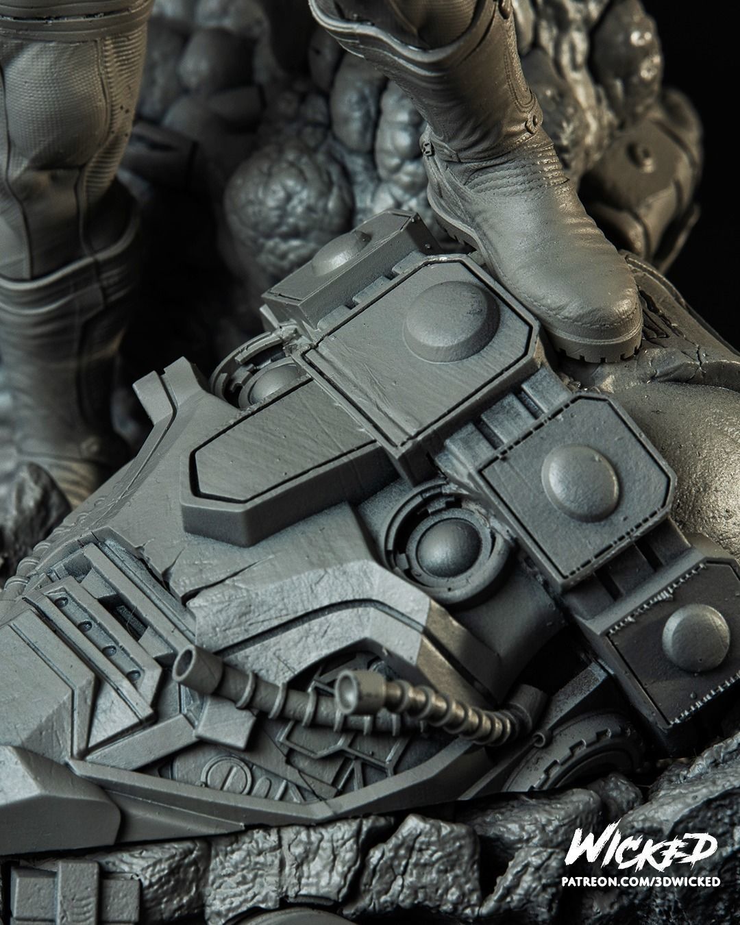 Wicked Marvel Jean Grey and Cyclops DIORAMA COMPLETE 3D print model_10