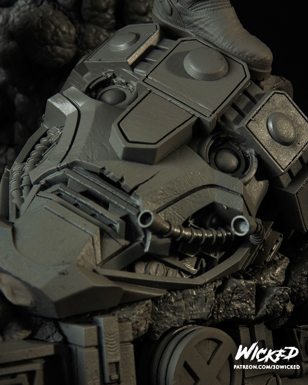 Wicked Marvel Jean Grey and Cyclops DIORAMA COMPLETE 3D print model_5