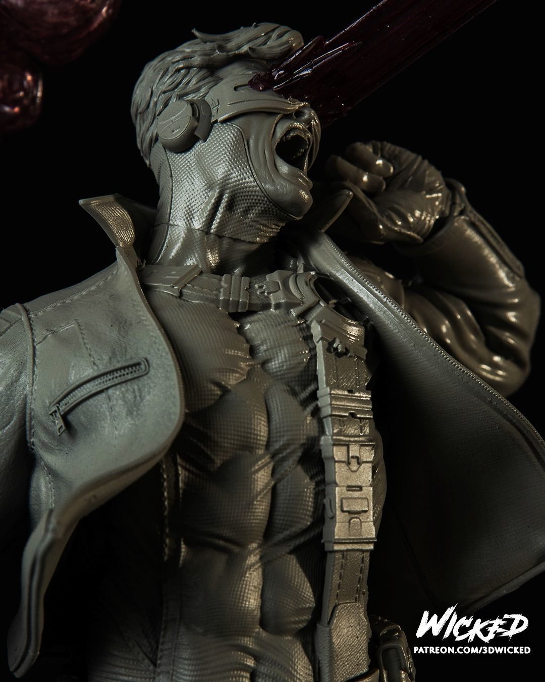 Wicked Marvel Jean Grey and Cyclops DIORAMA COMPLETE 3D print model_4