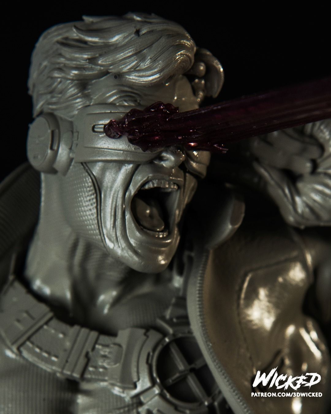 Wicked Marvel Jean Grey and Cyclops DIORAMA COMPLETE 3D print model_13