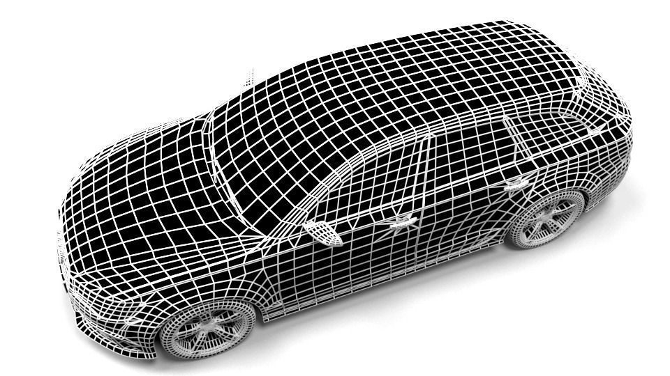 AUDI RS6 2015 Low-poly 3D model_5