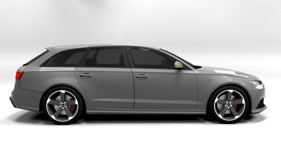 AUDI RS6 2015 Low-poly 3D model_6