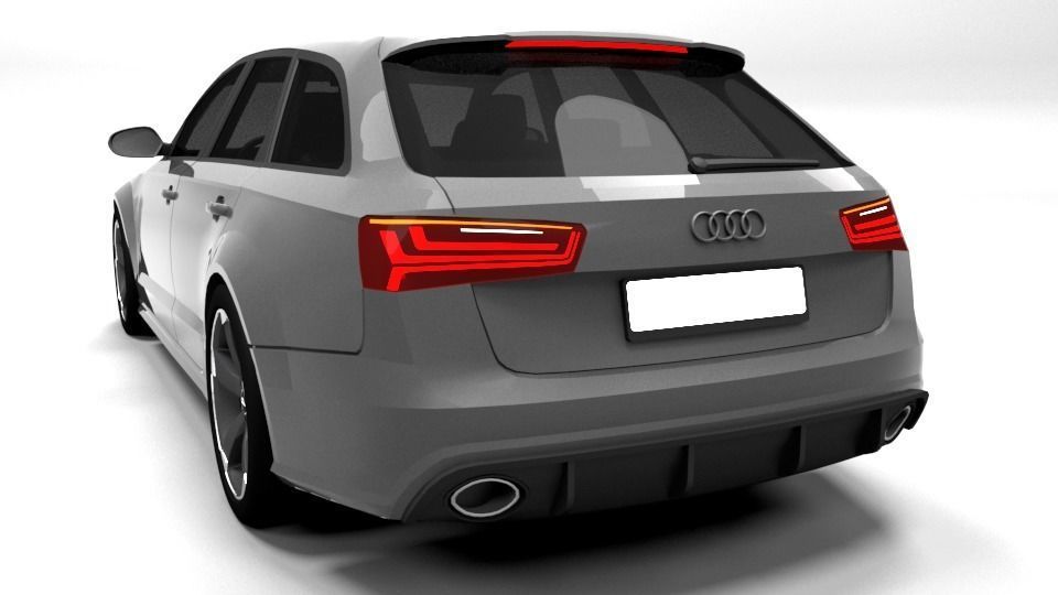 AUDI RS6 2015 Low-poly 3D model_2
