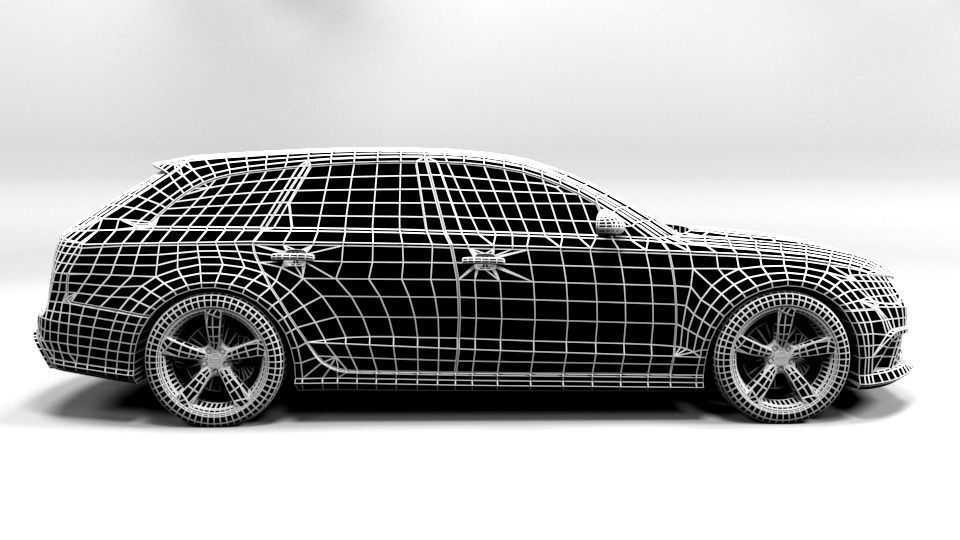 AUDI RS6 2015 Low-poly 3D model_7