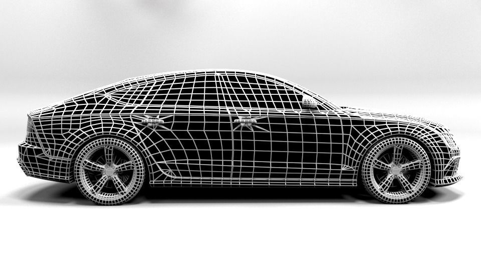 AUDI RS7 2015 Low-poly 3D model_7