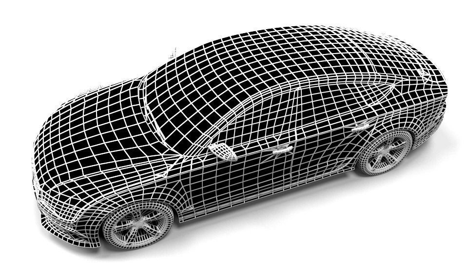 AUDI RS7 2015 Low-poly 3D model_5