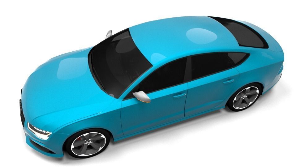 AUDI RS7 2015 Low-poly 3D model_4