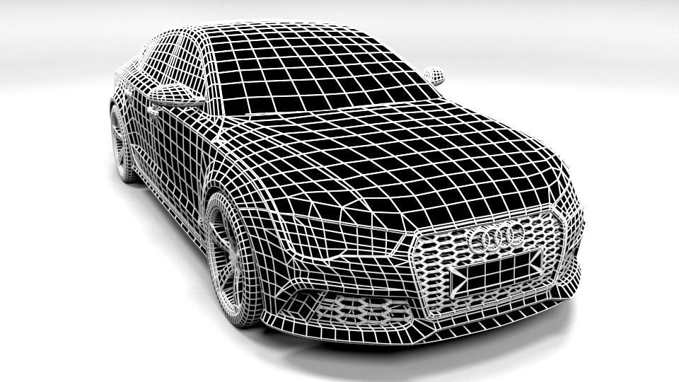 AUDI RS7 2015 Low-poly 3D model_1