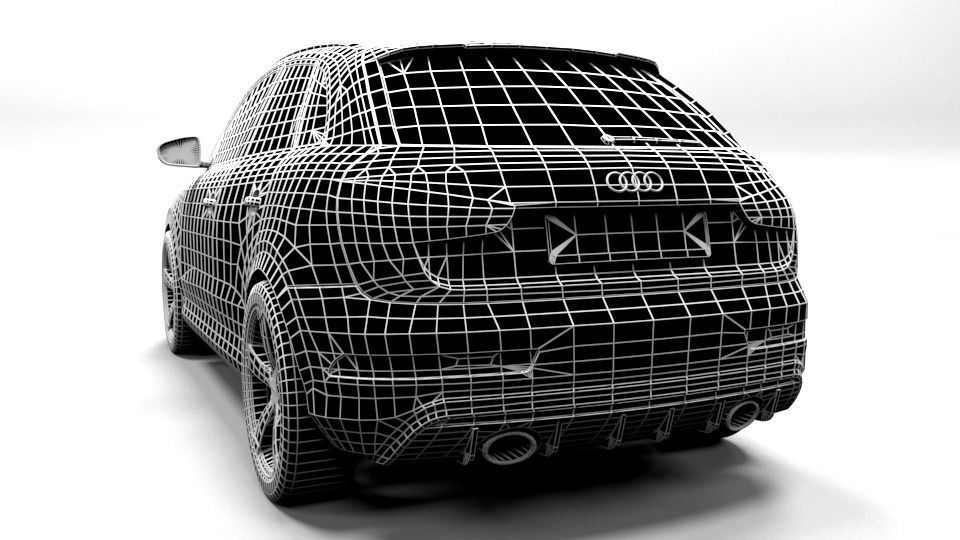 AUDI RSQ3 Low-poly 3D model_3