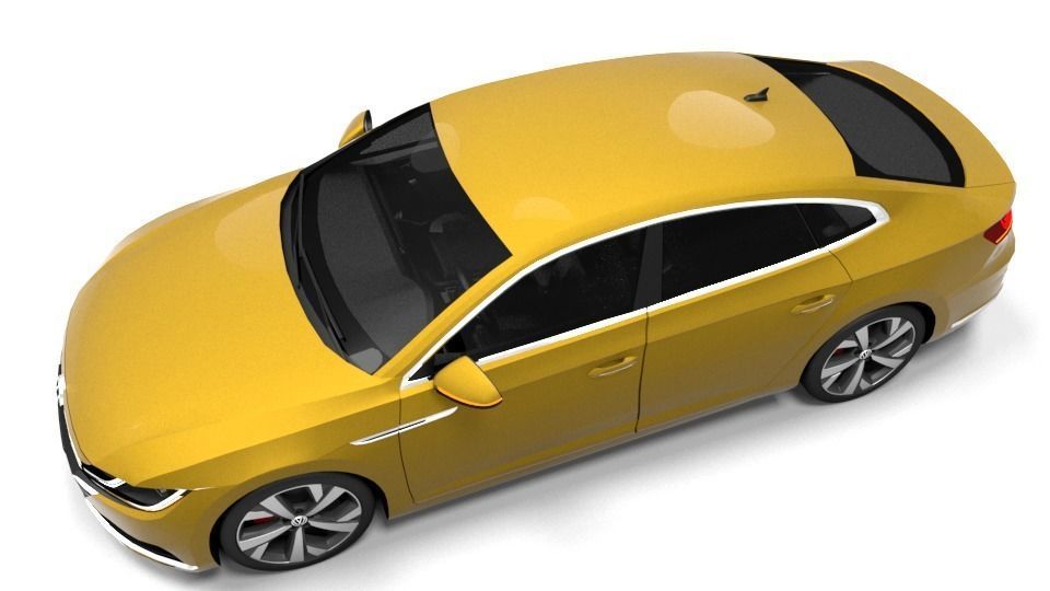 VW ARTEON 2018 Low-poly 3D model_4