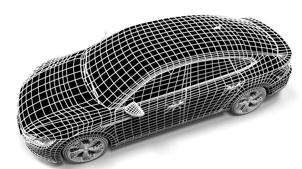 VW ARTEON 2018 Low-poly 3D model_5