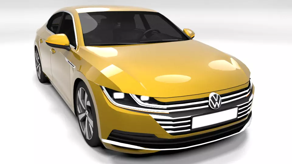 VW ARTEON 2018 Low-poly 3D model_0