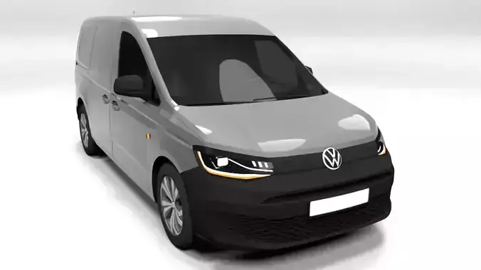 VW CADDY MAXI 2021 Low-poly 3D model