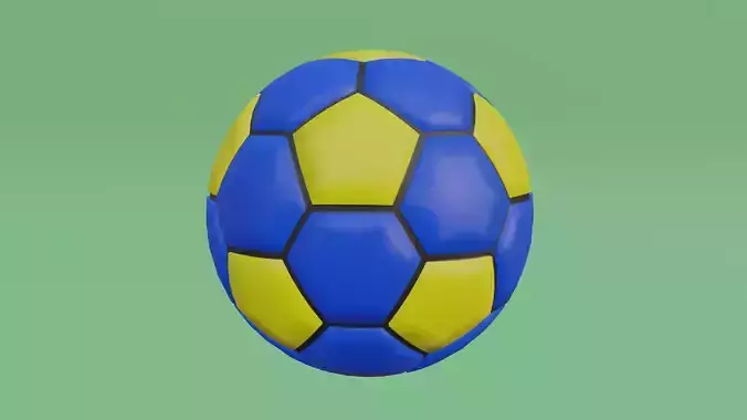 Blue Soccer Ball