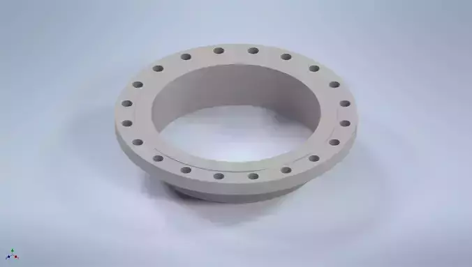 Weld-neck flanges 20 inches ASME-ANSI 3D print model