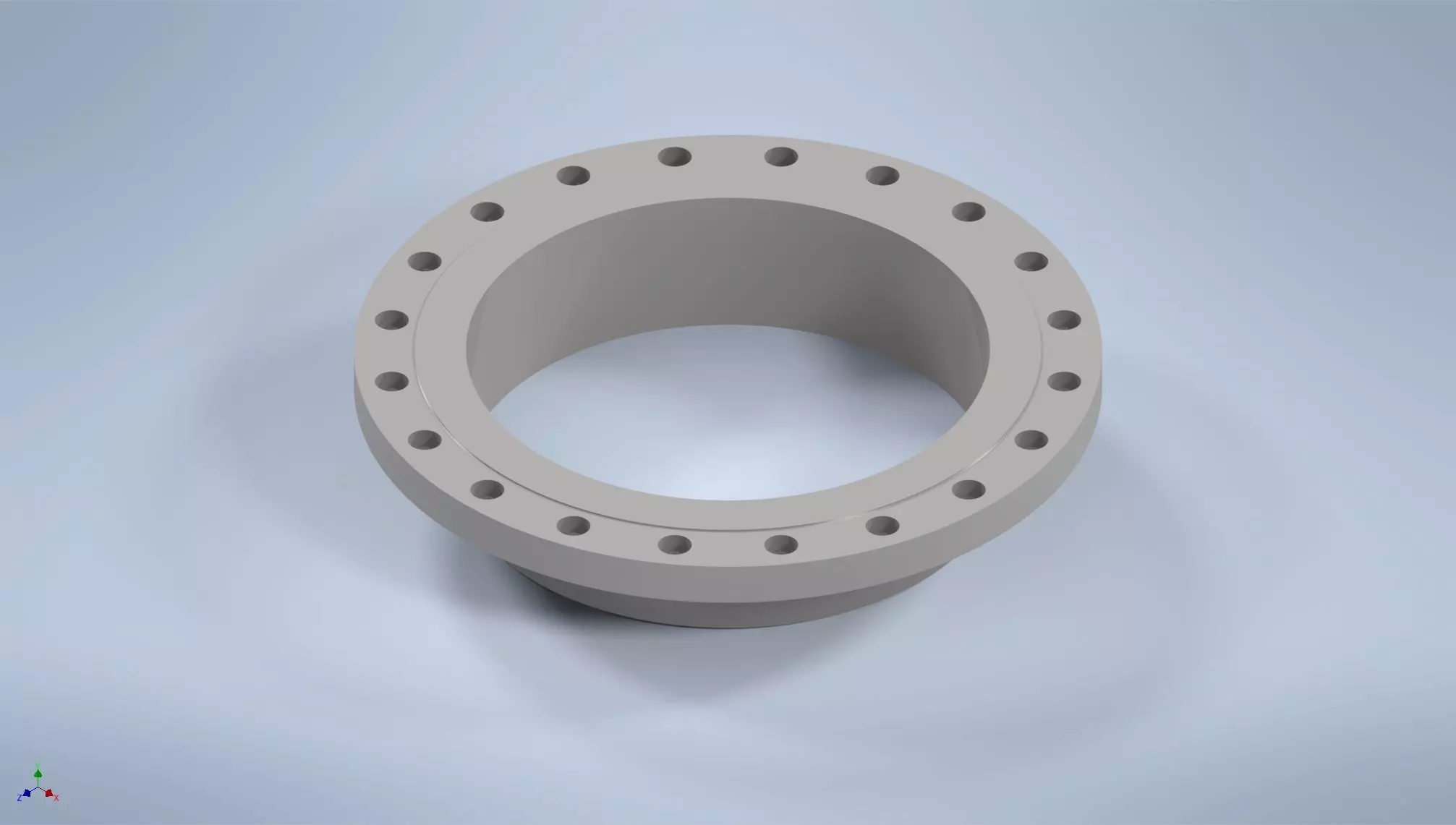 Weld-neck flanges 20 inches ASME-ANSI 3D print model