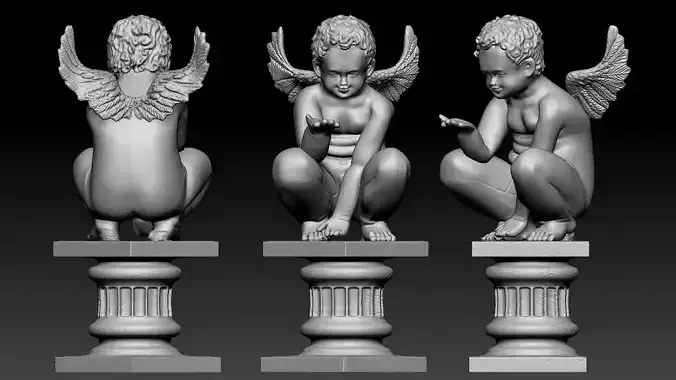 Angel 3D print model