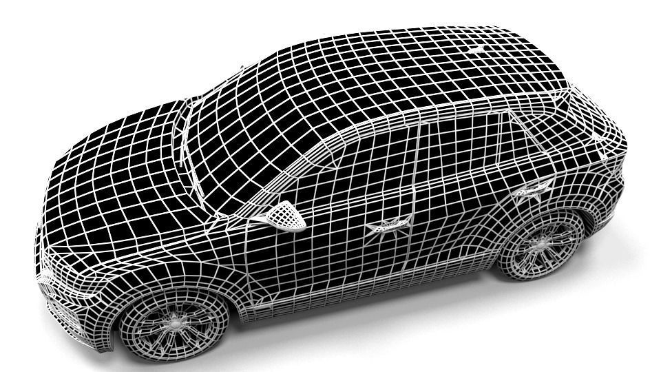 VW TROC Low-poly 3D model_5