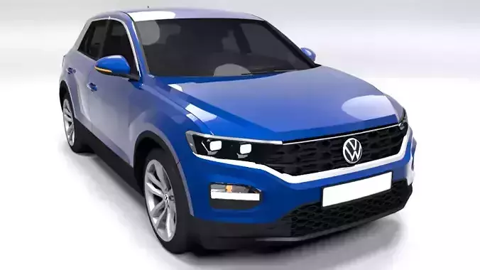 VW TROC Low-poly 3D model VW TROC Low-poly 3D model