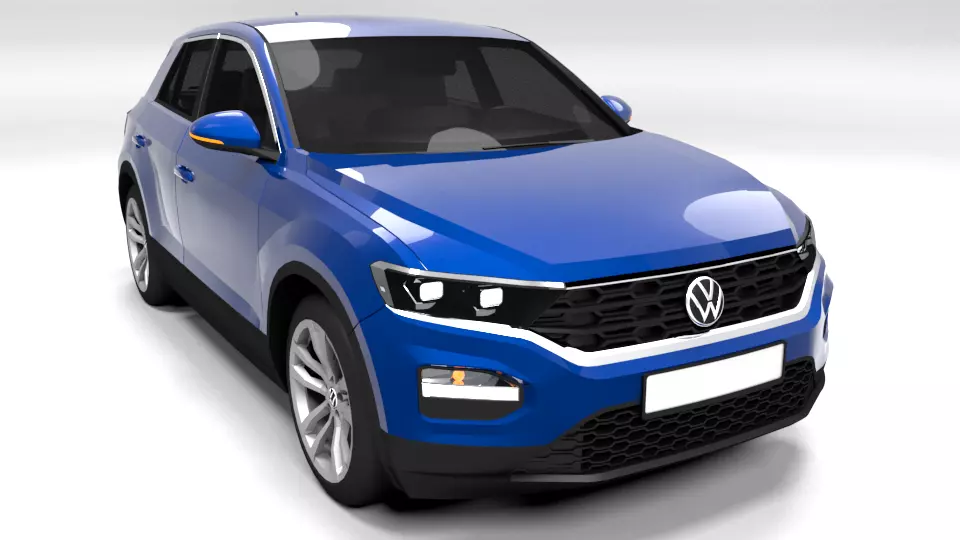 VW TROC Low-poly 3D model_0