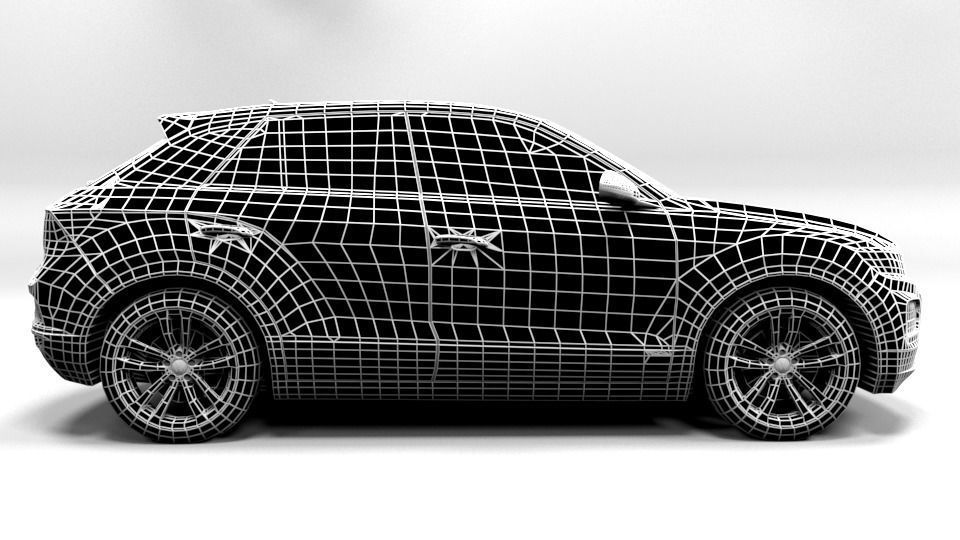 VW TROC Low-poly 3D model_7