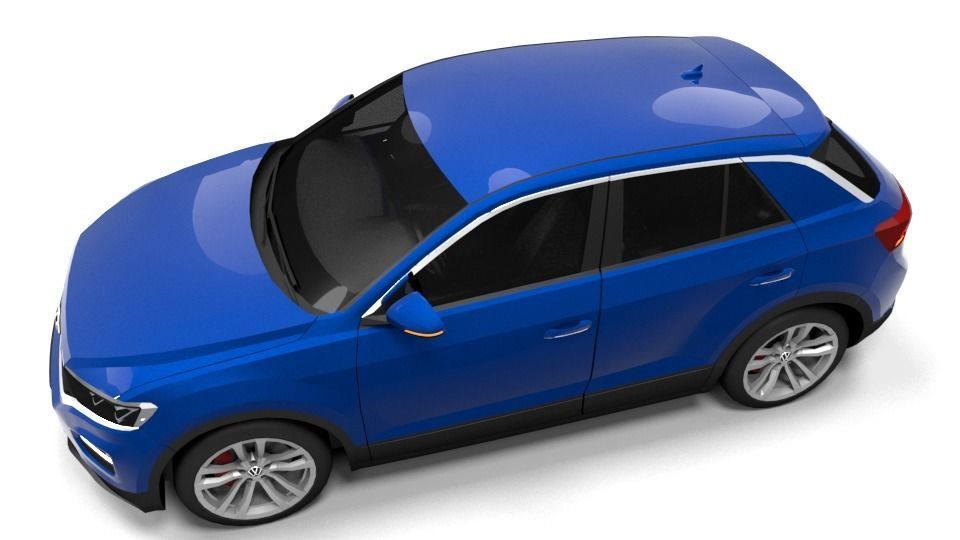 VW TROC Low-poly 3D model_4