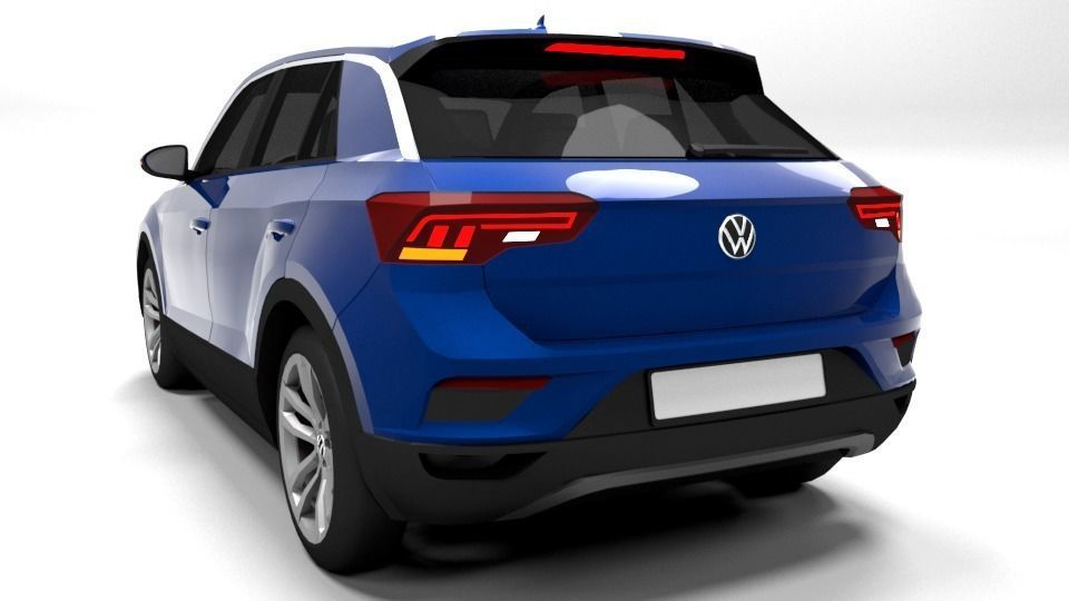 VW TROC Low-poly 3D model_2