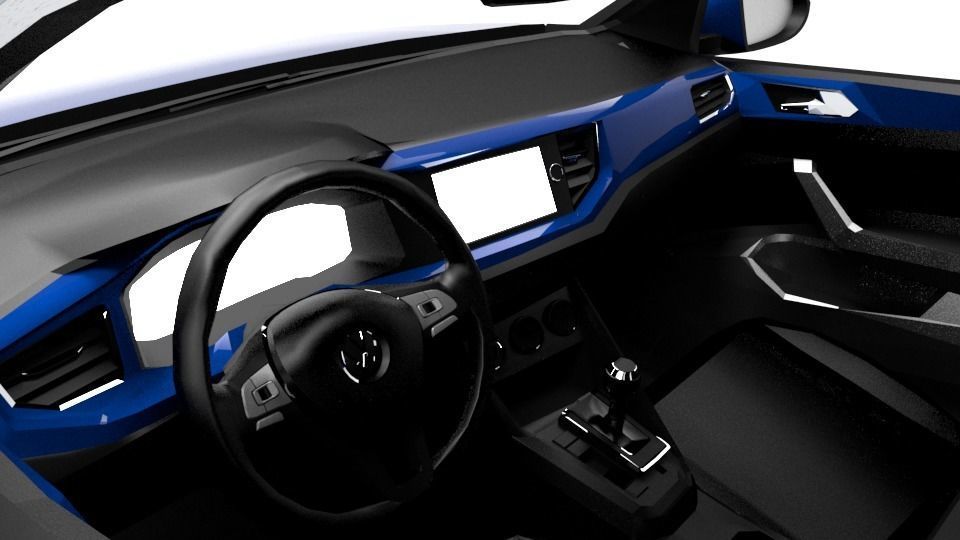 VW TROC Low-poly 3D model_8