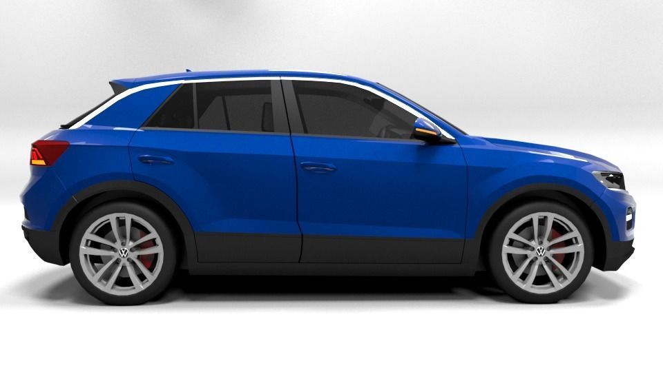 VW TROC Low-poly 3D model_6