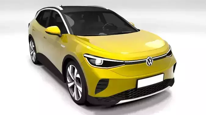VW ID4 Low-poly 3D model