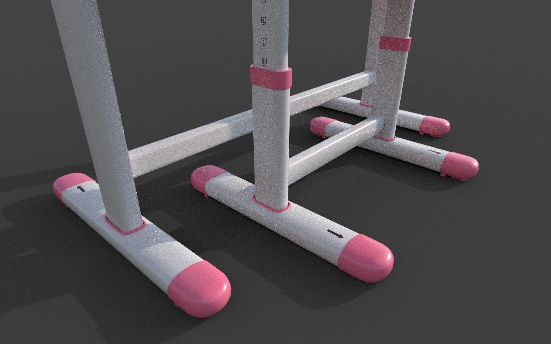 Study Table Low-poly 3D model_8