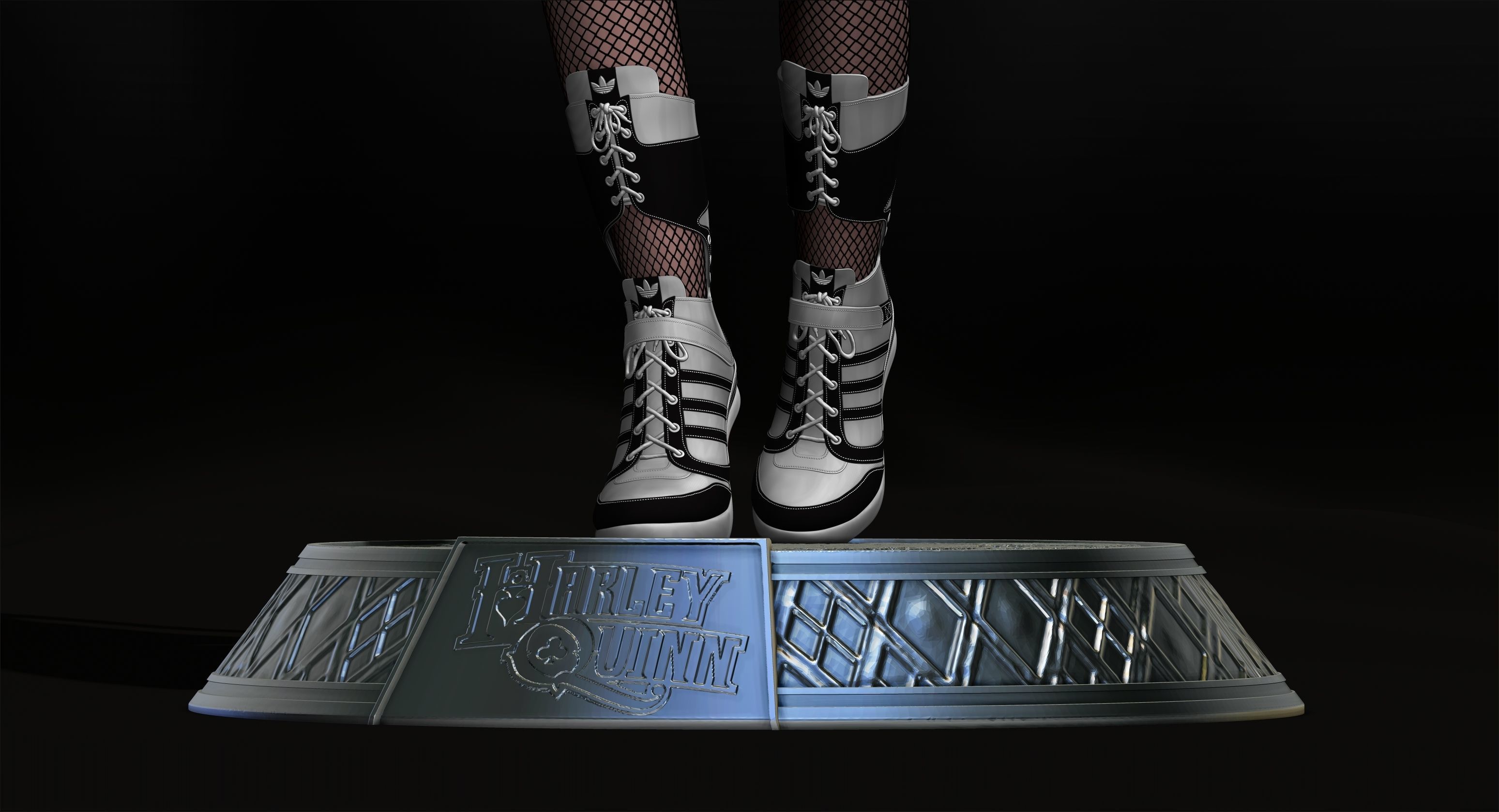 Harley Quinn Suicide Squad file STL-OBJ For 3D printer 3D print model_5