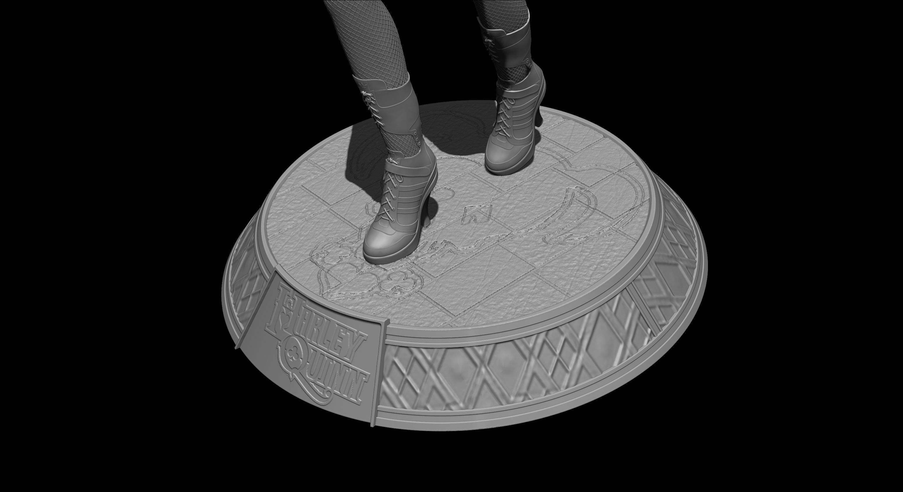 Harley Quinn Suicide Squad file STL-OBJ For 3D printer 3D print model_10