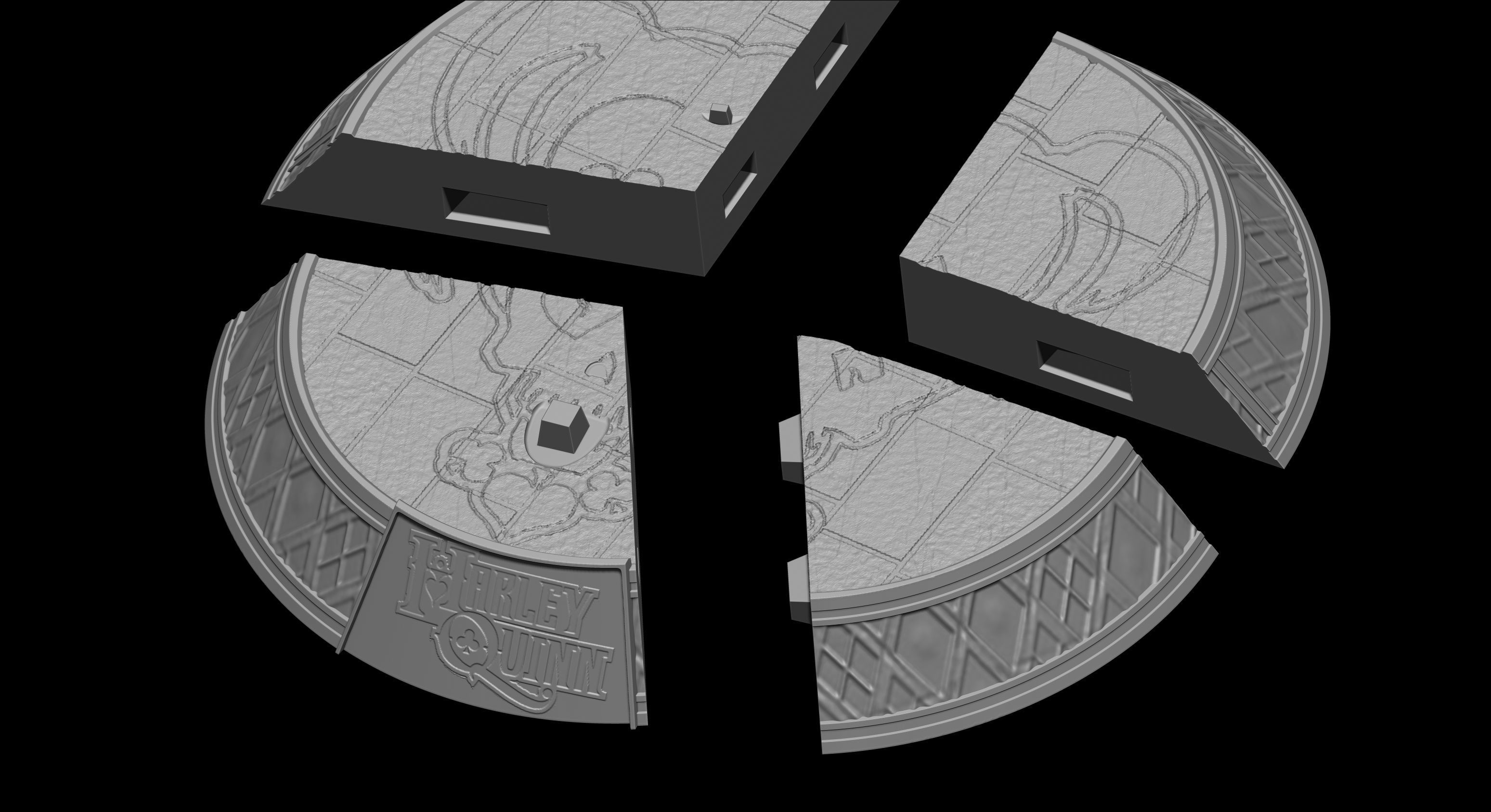 Harley Quinn Suicide Squad file STL-OBJ For 3D printer 3D print model_19