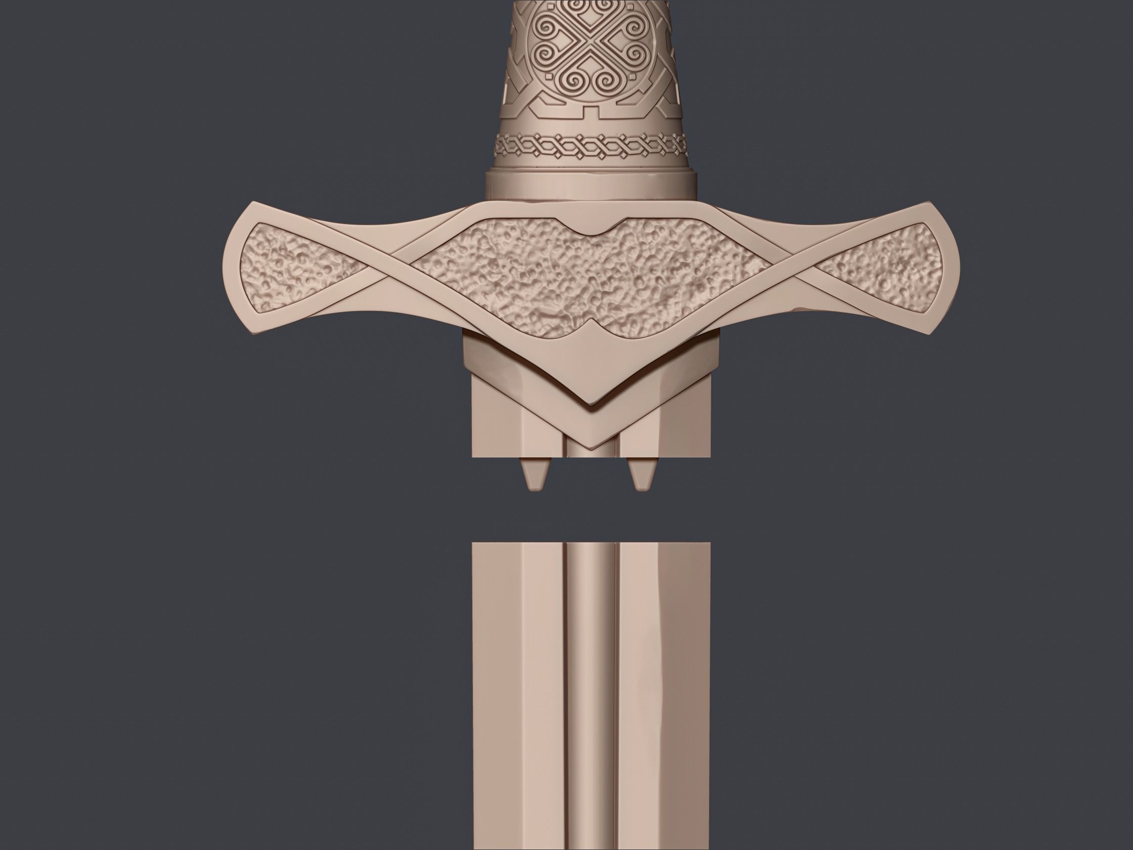 Viking Sword 3D print model_3